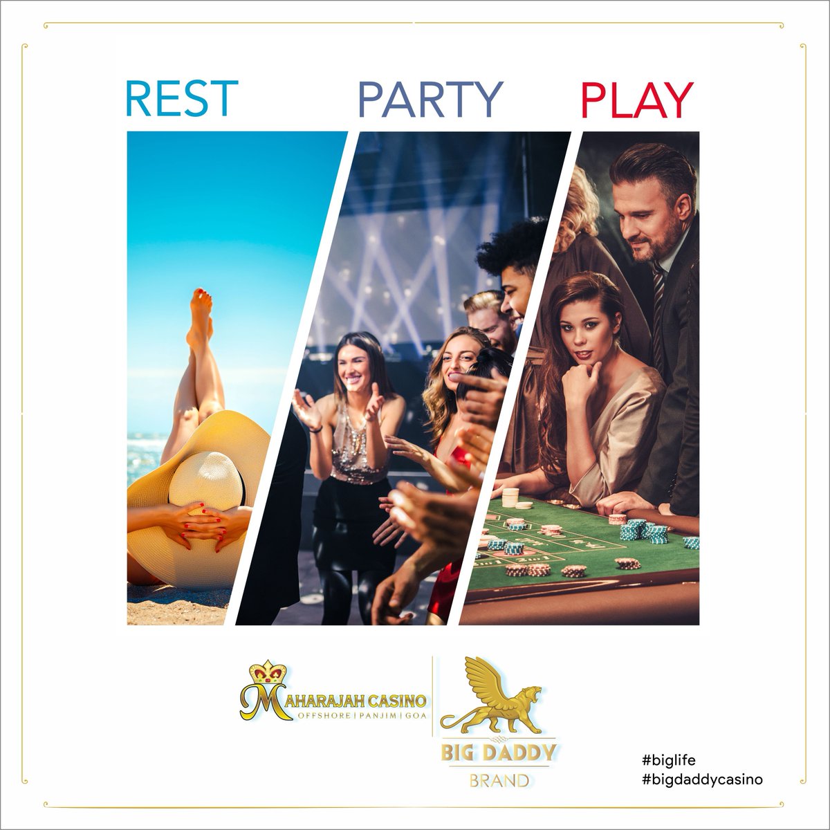 bigdaddygoa's tweet photo. Goa presents an exciting mix of activities and landscapes waiting to be experienced. One of them is the thrill of gaming. Come on board to feel the rush!

#WinningWednesdays
#MaharajahCasinobyBigDaddy
#BigDaddyCasino
#Casino
#BigLife
#GoaCasino
#Goa
#Entertainment
#OffTheShore https://t.co/W9cq9KveeC