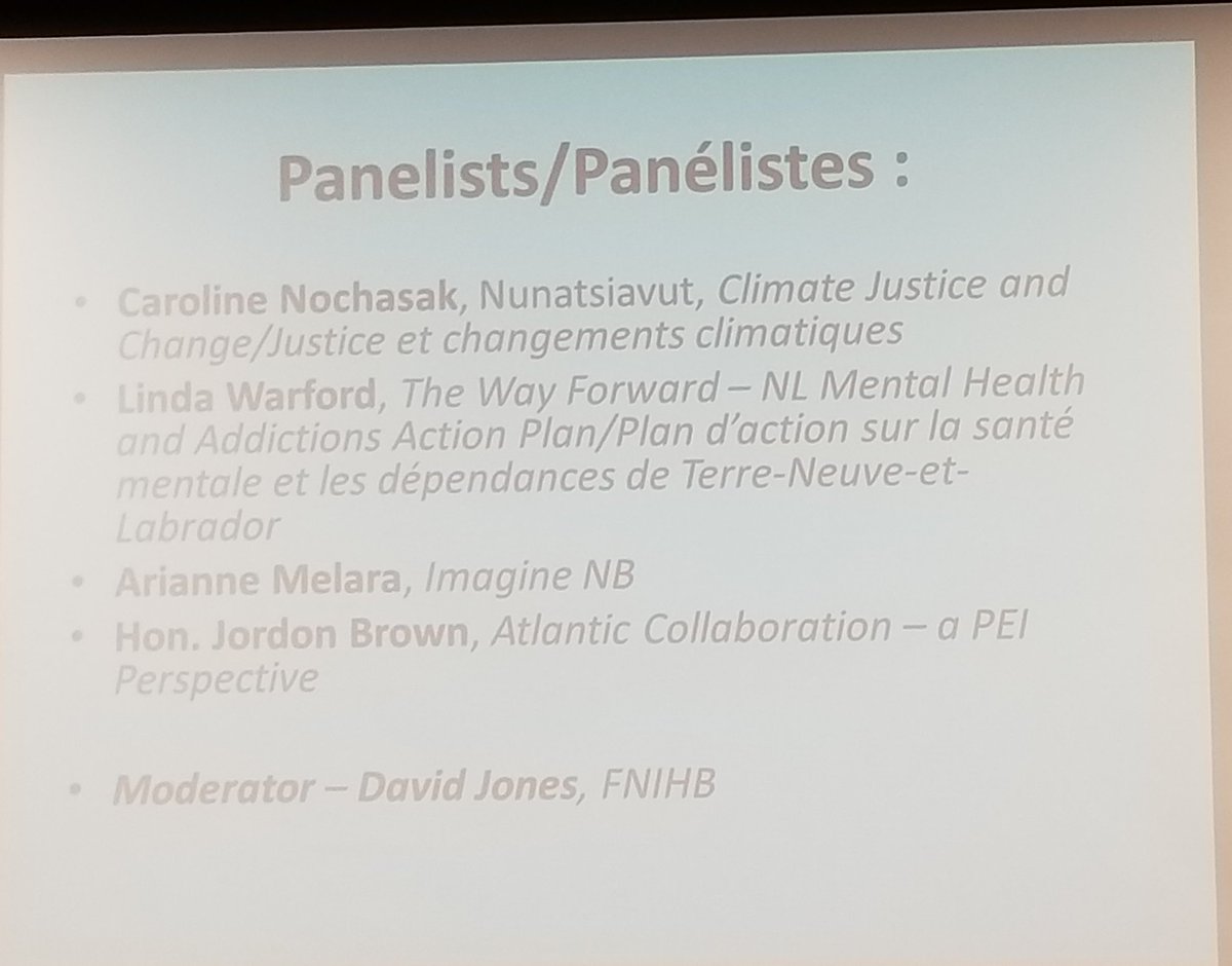 aefnbpres's tweet photo. Discussion de panel #ASIPEI2018 Les panélistes présentent les grands enjeux en sante mentale et les mesures intersectorielles et initiatives de collaboration qui sont en cours au Canada atlantique. #AEFNB https://t.co/7hStCnzOE9
