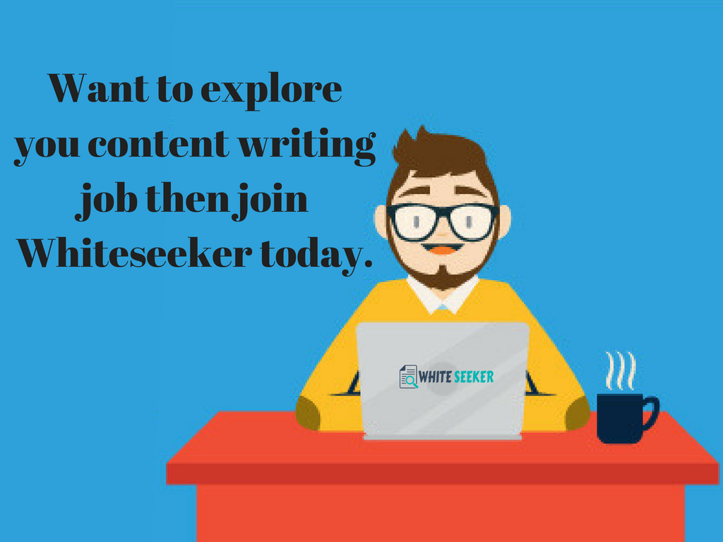 whiteseekergrp's tweet image. Want to explore you content writing job then join Whiteseeker today.

#contentwritingjob
#onlinecontentwriting
#blogwriting
