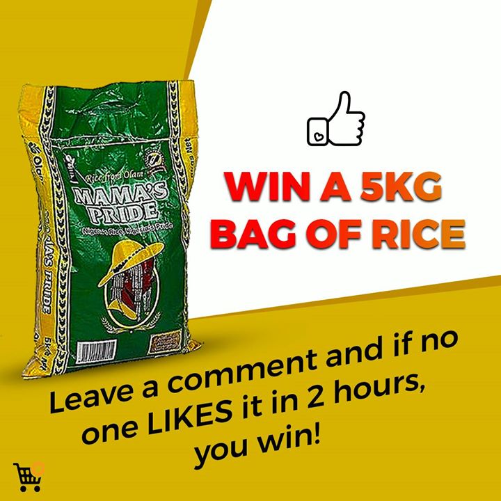 Jumia Nigeria on Twitter "Win a 5kg Bag of Rice! Leave a comment and