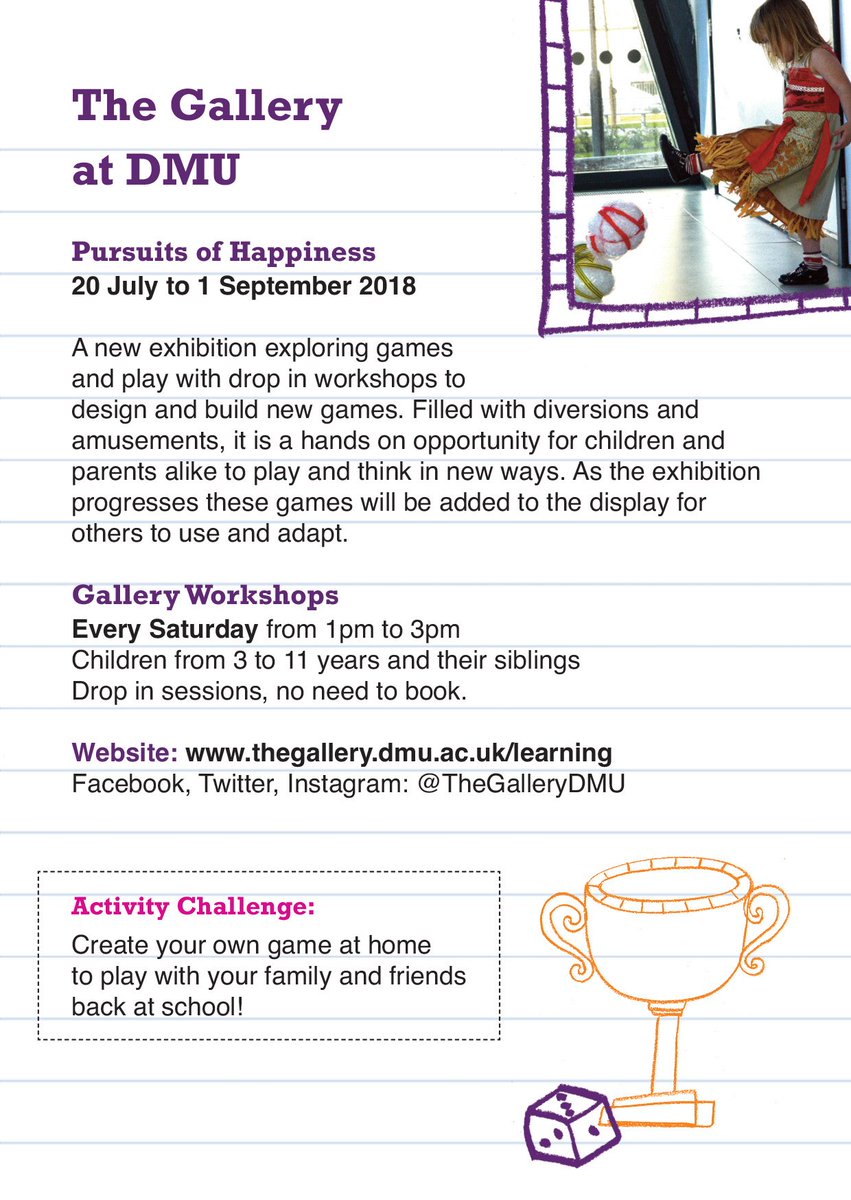CityClassroom's tweet photo. It's almost time for #BackToSchool2018, but there are still a few things to squeeze in to the #CityPassport yet; @JourneysFest Weekender, @TheGalleryDMU Family Workshops & @thesparkarts @leicesterfest #SummerFamilyChallenge https://t.co/A7gPTOqQXz