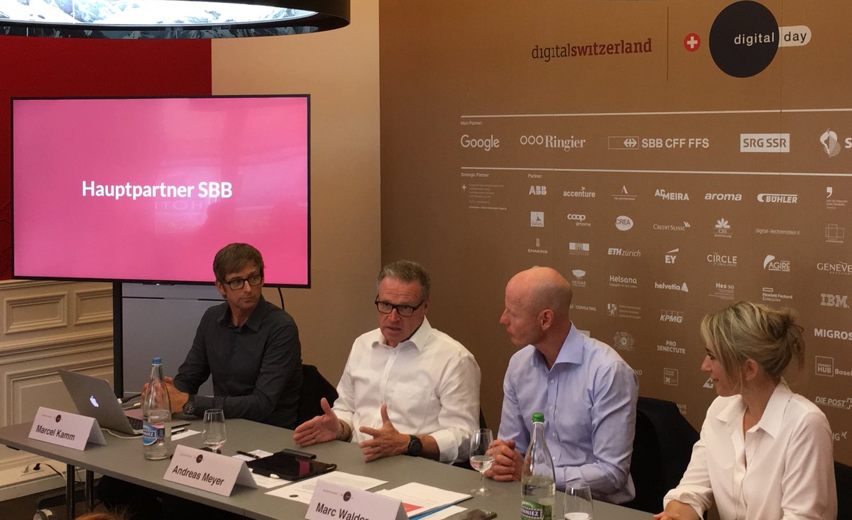 Zweiter Digitaltag 25.10.2018: Organisatoren und Partner stehen in den Startlöchern. Wir haben bei <a href="/AndreasMeyer/">Andreas P. Meyer</a> nachgefragt, wieso die #SBB wieder als Hauptpartner dabei ist und was die Schwerpunkte sein werden: bit.ly/2BBeCSC #swissdigitalday #SBBCFFFFS