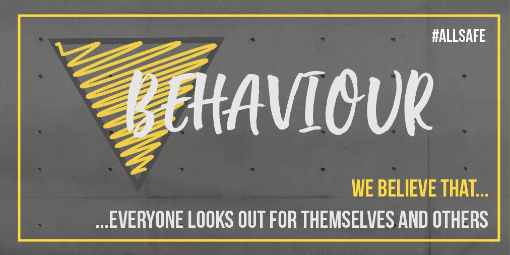 All Safe value number four is:

4. Behaviour - everyone looks out for themselves and others

socsi.in/vXYd0

#Allsafe #HealthandSafety #DylanSkelhorn #WellBeing