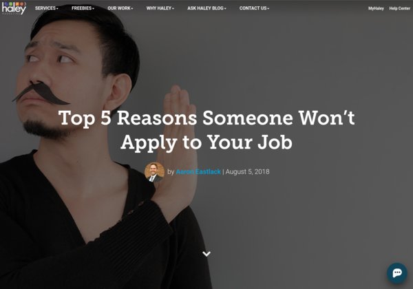Flash_Recruit's tweet image. Top 5 Reasons Someone Won’t Apply to Your Job #HR #reasons bit.ly/2Lh3fP2