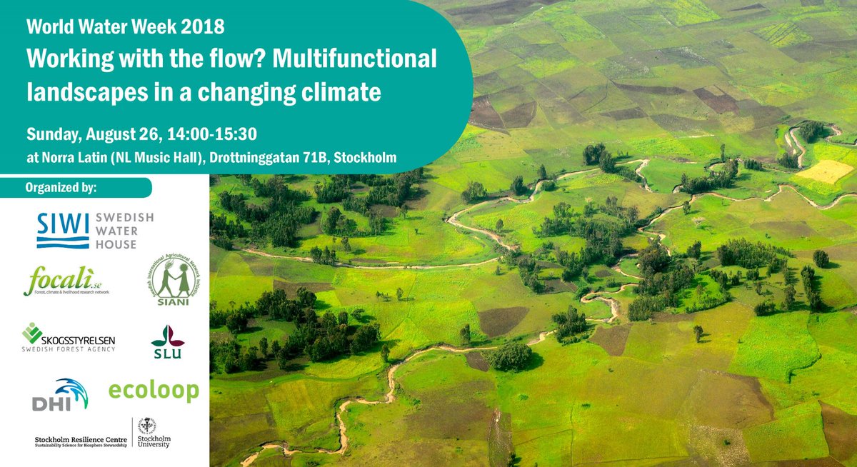 LottaSamuelson's tweet image. World Water Week super event coming up on water in the landscape. Welcome!