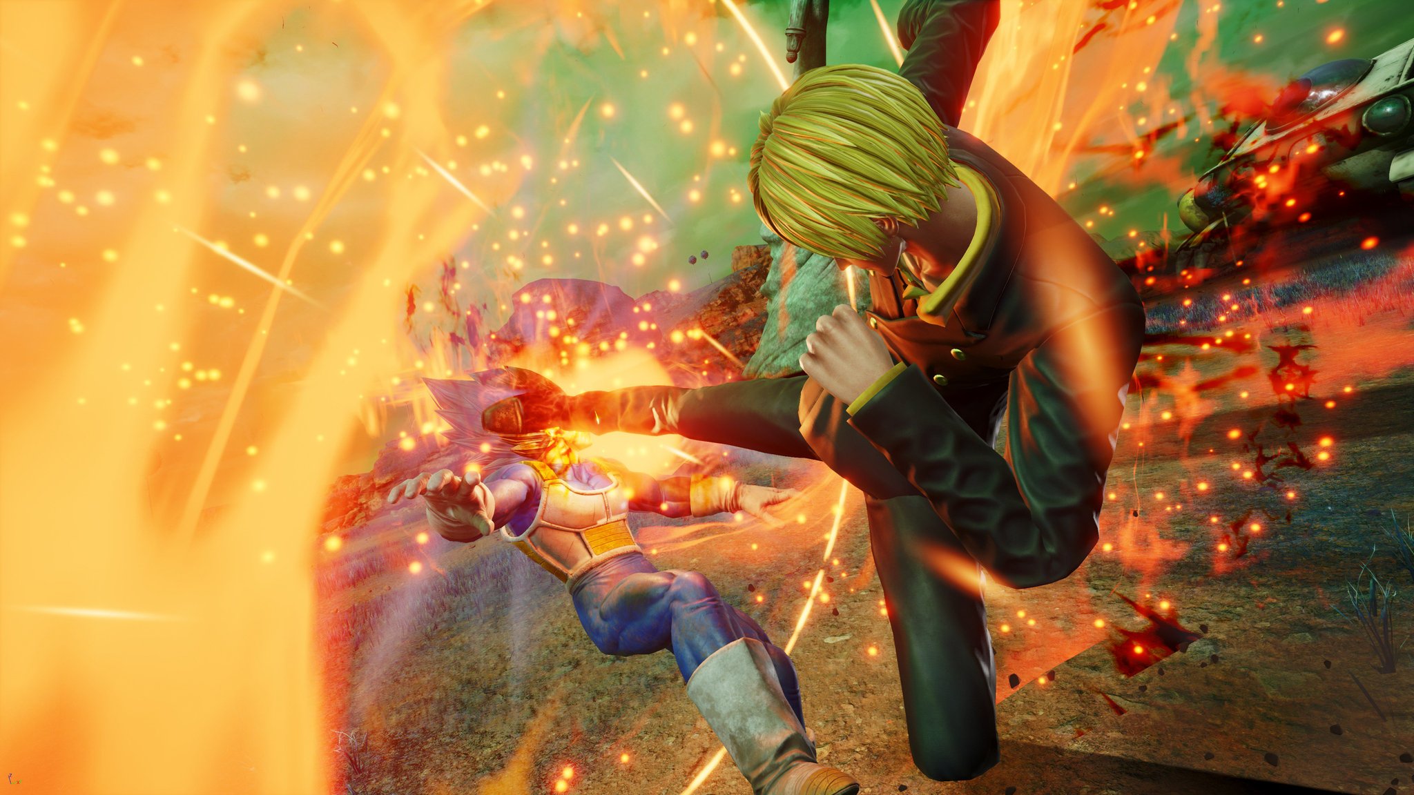 46. Nuevas imágenes del 'Jump Force' con Sanji, Sabo y Kurohige. 