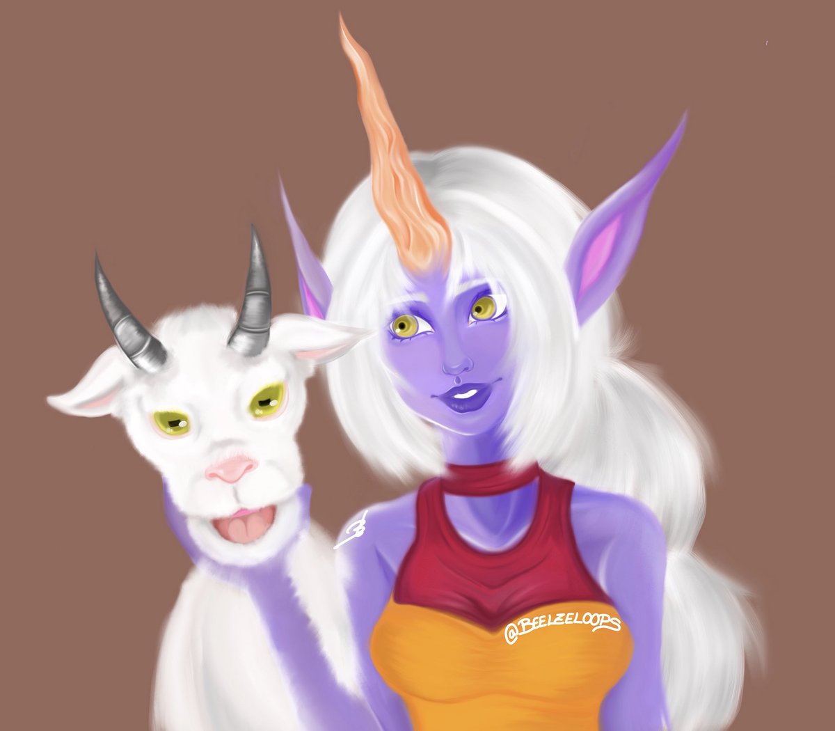 beelzeloops's tweet image. #FelizMiercoles y Feliz día a los amantes de las cabras, espero que os guste #Soraka. Si este tweet llega a 100 RT sortearé una ilustración de quien queráis entre los que participéis. Solo tenéis que seguirme aquí y en insta instagram.com/beelzeloops y darle RT.
Gracias y 🍀🍀🐏🐏!