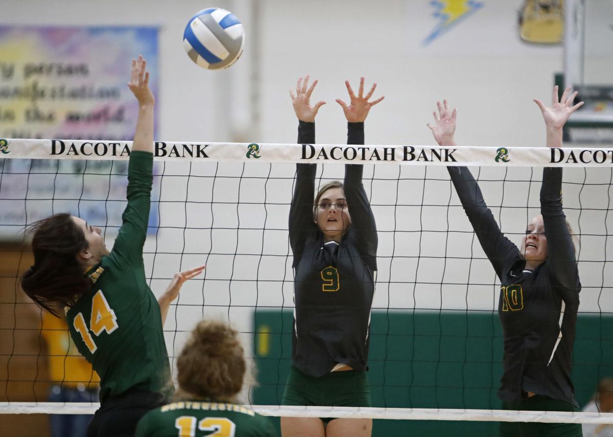 aberdeensports's tweet photo. #SportsPageOne: @AberRoncalli volleyball, which returned its entire roster from last season, fought hard but came up short against reigning Class B champions Northwestern: https://t.co/bHewithNnB https://t.co/prJxhdHg8c