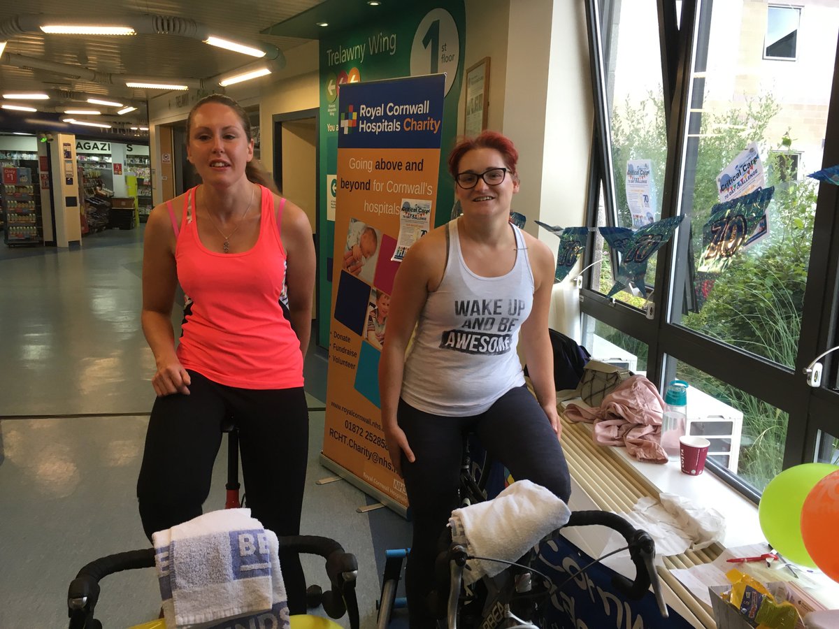 RCHTCharity (@rchtcharity) on Twitter photo Team Critical Care are still going strong at Trelawny Entrance in Royal Cornwall Hospital. They are hoping that Pedal Power will be bringing in the pounds! Pay them a visit before 8pm. #RCHT70 @WorldwideFP <a href="/ITUCornwall/">CriticalCareCornwall</a> Team Critical Care are still going strong at Trelawny Entrance in Royal Cornwall Hospital. They are hoping that Pedal Power will be bringing in the pounds! Pay them a visit before 8pm. #RCHT70 @WorldwideFP <a href="/ITUCornwall/">CriticalCareCornwall</a>