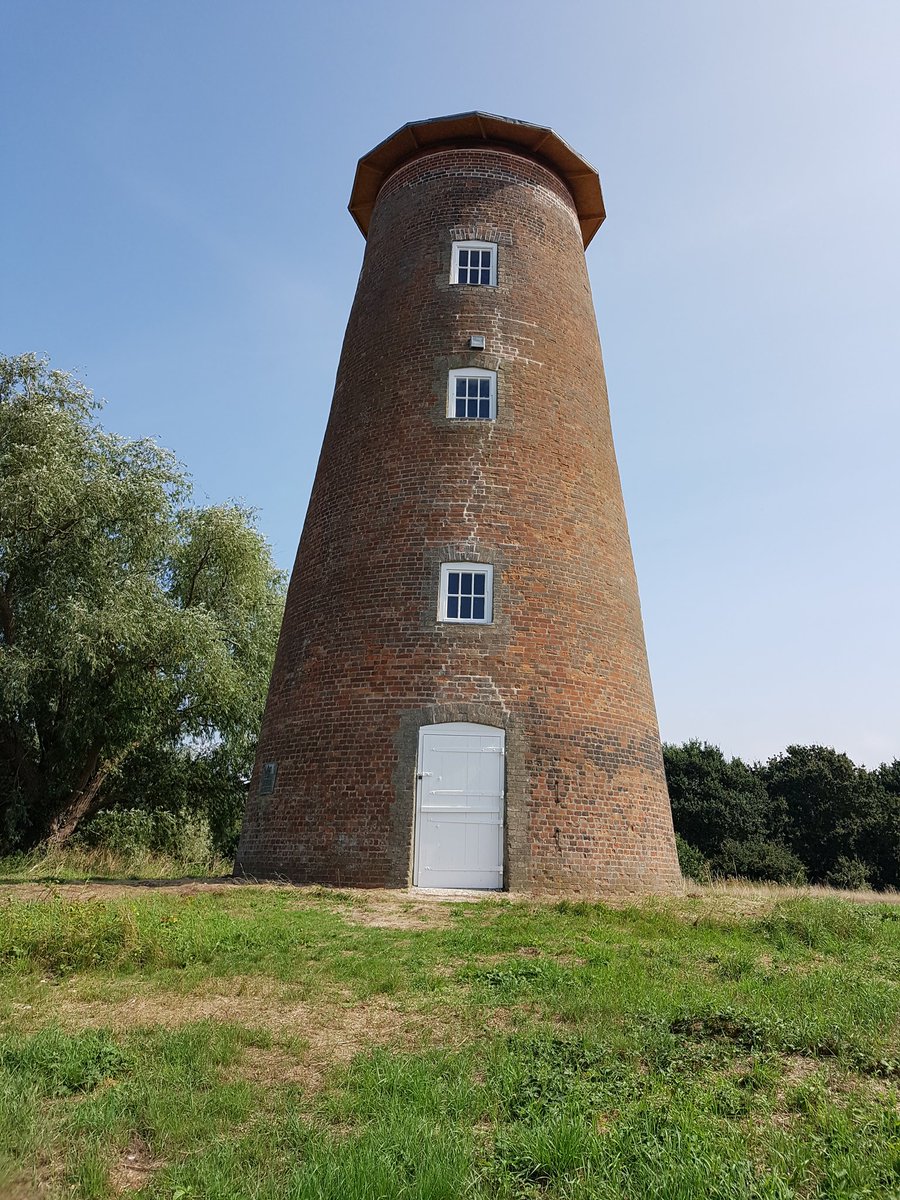 The scaffolding is down at #BillingfordMill and the tower repairs are now complete. Work continues on the cap ready for it to brought back later this year