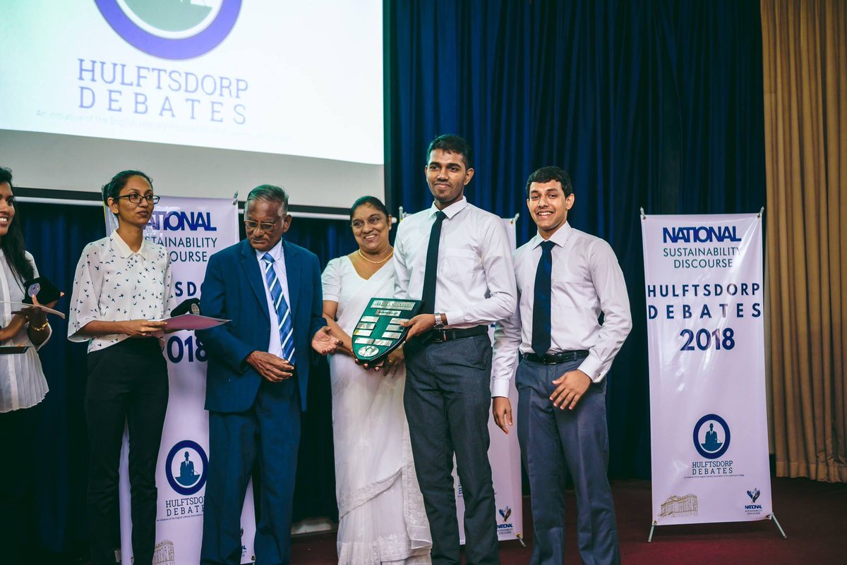 HulftsDebates's tweet photo. Sanjith Dias and Tharuka Perera representing Faculty of Law, University of Colombo emerged Runner Up at the National Sustainability Discourse Hulftsdorp Debates 2018!
#HulftsDebates #Hulftsdorp2018 #Events #EventsinColombo #Debates #SriLanka #Hulftsdorp https://t.co/jwsSztsrnE