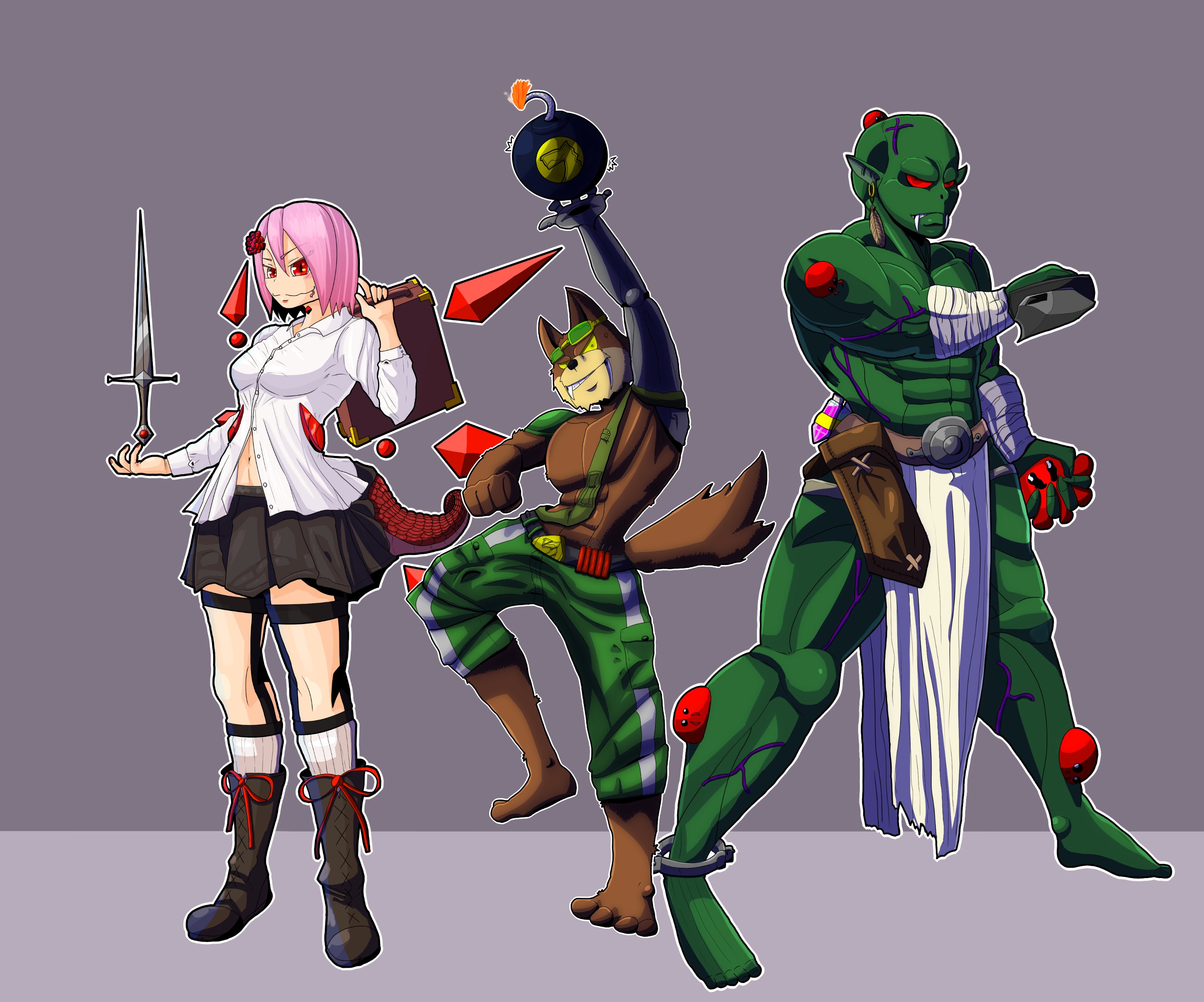 にんじんとしろくま Vrchat この３人組が揃ったぜ こんな感じで我が家のキャラ全員を並べたいぜ イラスト オリジナルキャラクター オリキャラ T Co Rkc2zv2505 Twitter