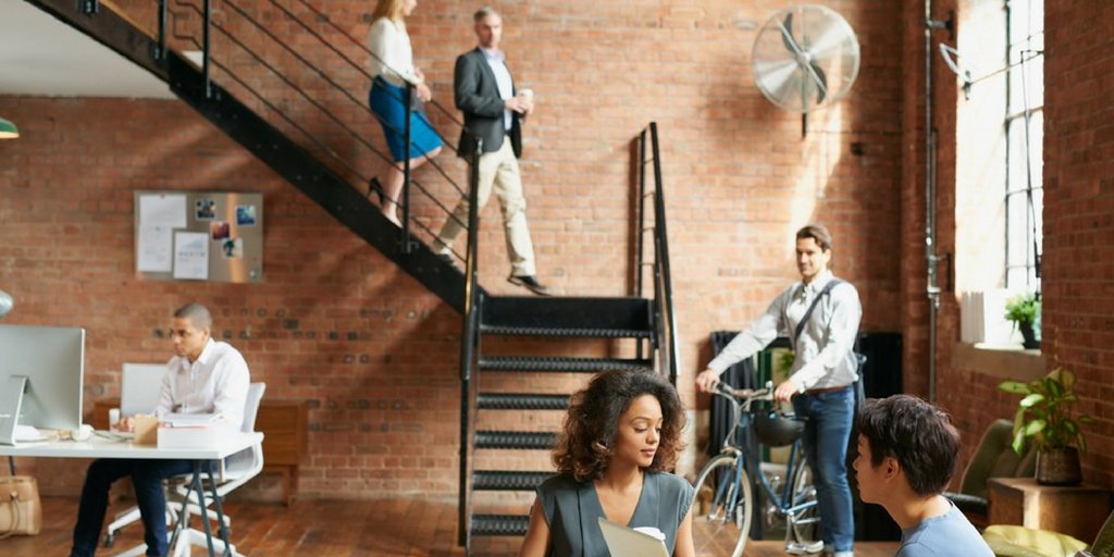 The corporate environment of cubicles is dying - modern offices embrace a connected, collaborative work environment, improving employee efficiency &amp; productivity. Learn more &amp; come see us at #futureoffices this week: bit.ly/2BlrYlU #spacemanagement <a href="/EMS_Software/">EMS Software</a>