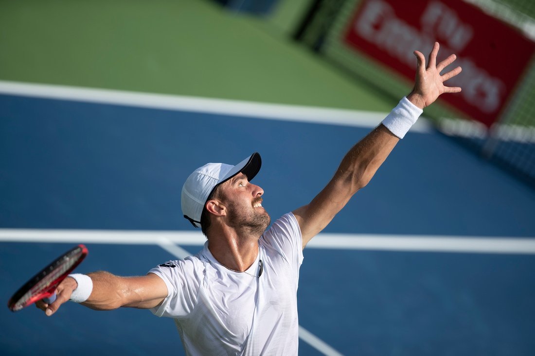 WSOpen's tweet photo. Time for another giveaway! 🎉
Which player has has the fastest serve of the tournament so far?
The first person to answer correctly will win a ✍️ #WSOpen hat from Steve Johnson! (You must be able to claim your prize at the Winston-Salem Open.)
-
📸: camerawork usa
#servespeed https://t.co/5AS7mgoYds