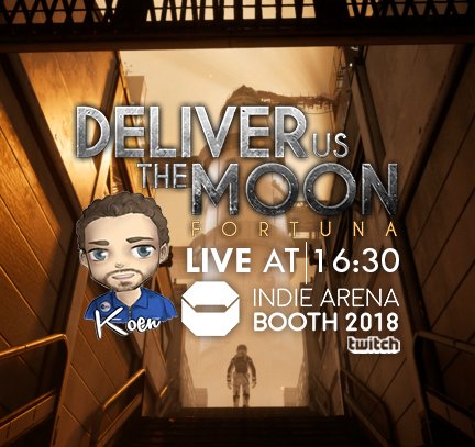 KeokeN's tweet photo. At 16:30 we are LIVE with @DeliverTheMoon from @gamescom showcasing the Fortuna mission start! Give @KoenDeetman some LOVE! https://t.co/r07G14U7DR #indiedev #gamedev https://t.co/ywv2nfQbxG