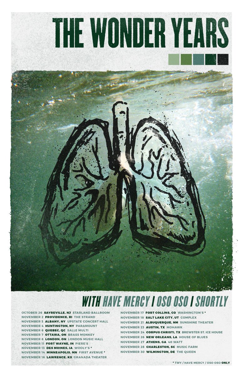 Thrilled to wake up today, roll out of bed, and casually announce that my band is touring this fall with <a href="/thewonderyears/">The Wonder Years</a>, <a href="/HaveMercyMD/">Have Mercy</a>, and <a href="/osoosoband/">oso oso</a>. Tix on sale Friday at 10AM ET!!