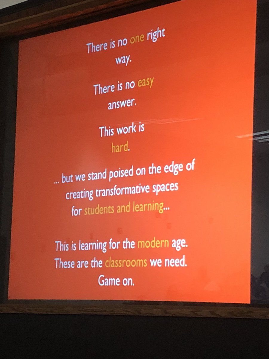 MrsTrollop's tweet image. #WSDTechSummit #teach4me Excited to hear the @dlaufenberg Keynote! Love the message.