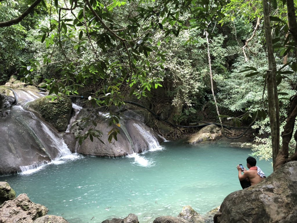 CynthiaSGannon's tweet photo. Some days in paradise are better than others! #retirementworks @riverkwai #erawanfalls https://t.co/iWXe3gD1Uu