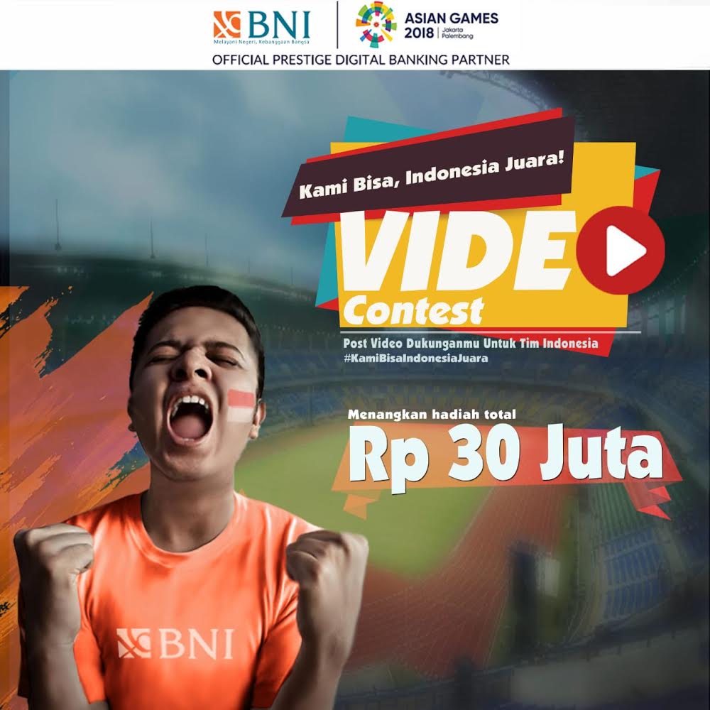 liputan6dotcom's tweet photo. Tunjukkan dukungan semangatmu untuk para atlet Indonesia di laga #AsianGames2018 melalui Kompetisi #KamiBisaIndonesiaJuara dari @BNI dan menangkan total hadiah Rp30 juta!

Info lengkap cek https://t.co/LWjSi1zzR7! https://t.co/MyUvbxbbL4