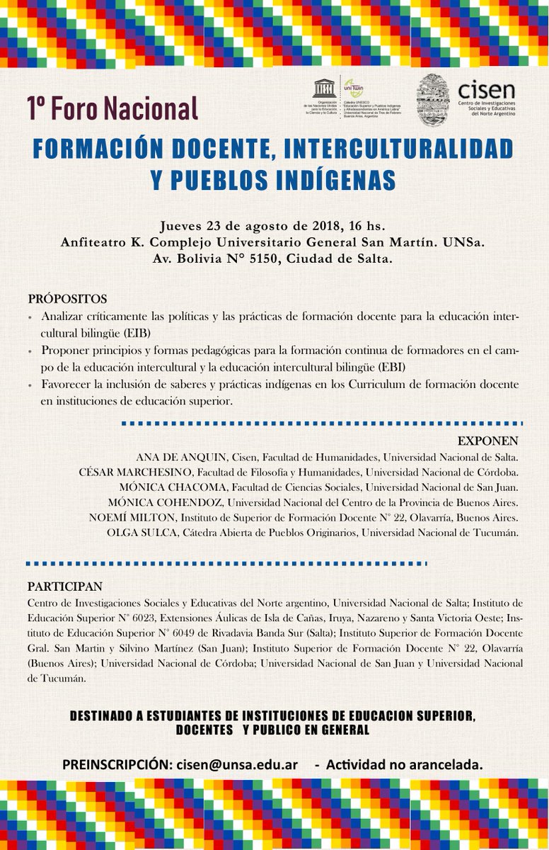 Cisen UNSa (@cisenunsa) on Twitter photo 