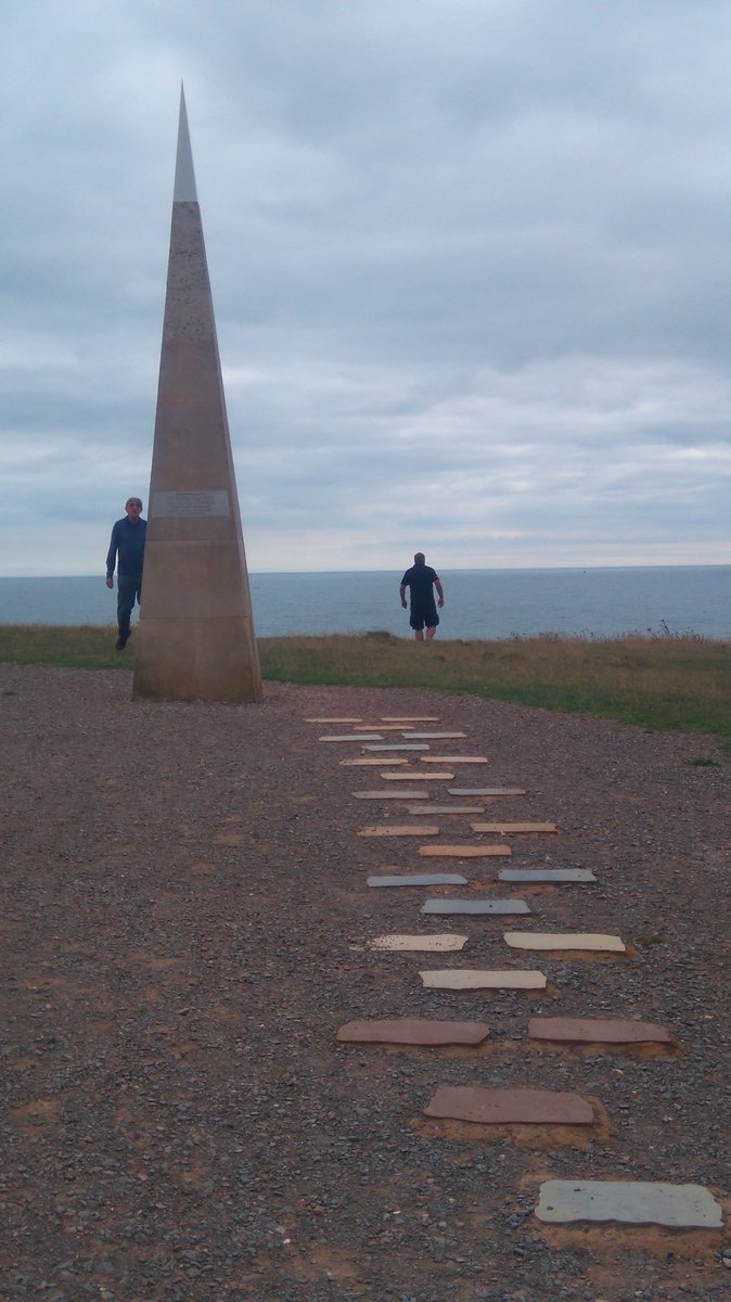 @Pilgrimage2012 The Geoneedle marks the western end of the Jurassic Coast World Heritage Site