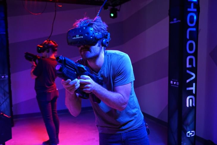 LAist's tweet photo. Downtown LA's massive new immersive VR theme park @TwoBitCircus might just blow your mind https://t.co/AAyQhkMKCv https://t.co/yGpt3yuVRi
