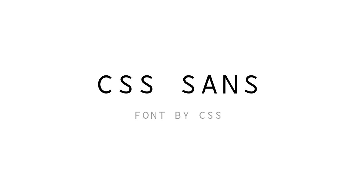 Very lovely font made from CSS pseudo elements — CSS SANS bit.ly/2vZ7gmq 😀