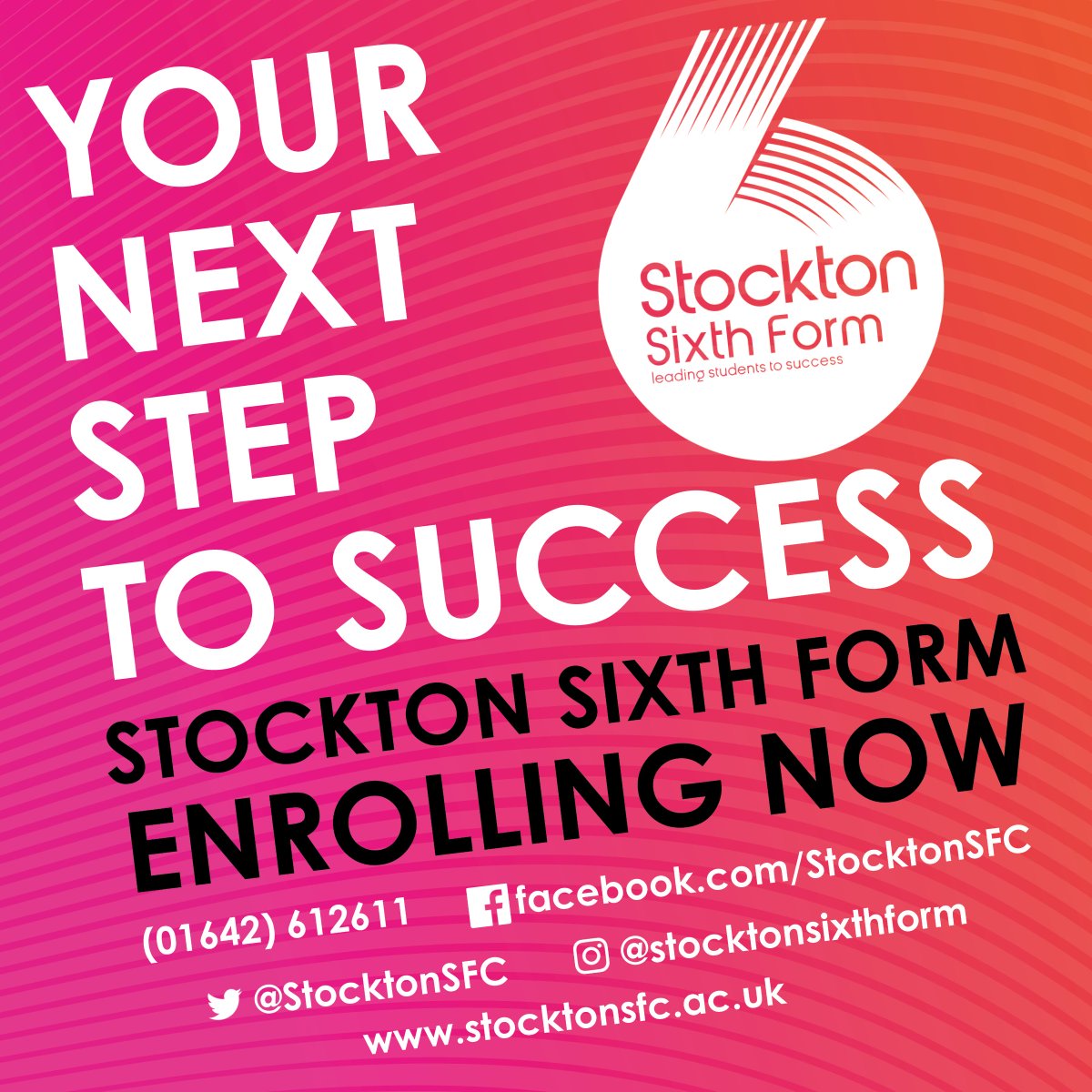 StocktonSFC's tweet photo. We are now enrolling new students! Whatever your results, we have options for you. Come down and speak to one of our advisors or call 01642 612611 for guidance on your next step #teamssfc https://t.co/vrPmc1NYh5