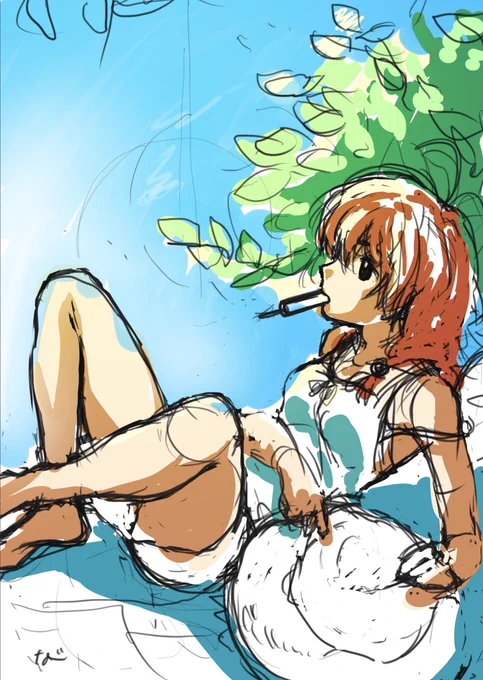 また低浮上ぎみになってるのでラフを… 