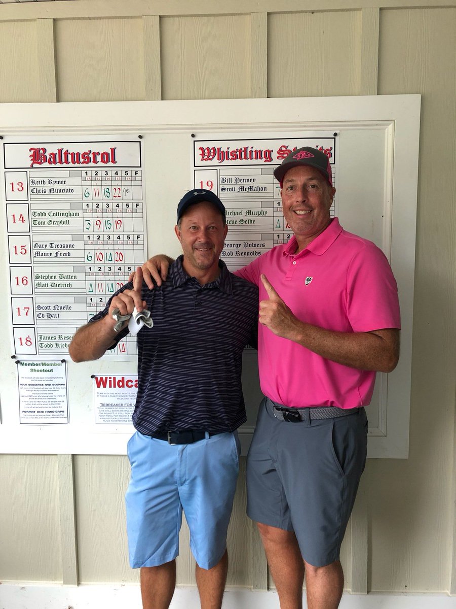 Congratulations to our 2018 Member/ Member Champions Bill Penney and Scott McMahon! 🏆