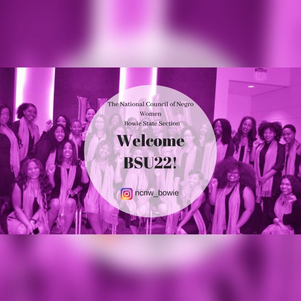 The Bowie State Section of The National Council of Negro women would like to welcome the NEW and returning Bulldogs! #WelcomeBSU22 #WelcomeBackBulldogs 💜✨✨