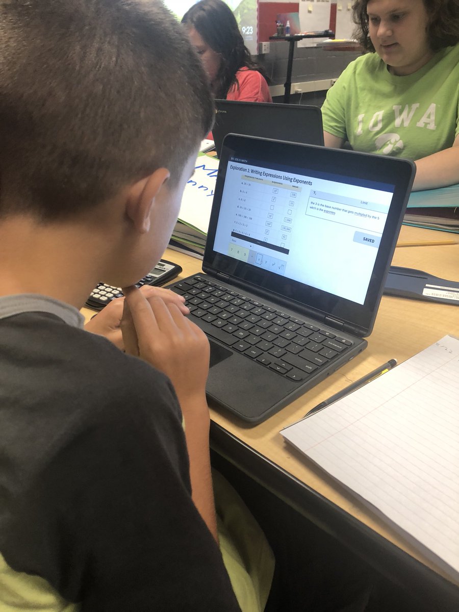MrsGrochowskiOQ's tweet image. Today we joined our Big Ideas Math Digital Classroom. My 6th and 7th graders rocked their first Math Exploration. #sd113a #oqms #alwaysreaching #exponents