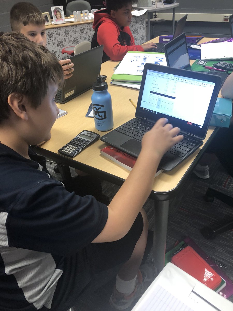 MrsGrochowskiOQ's tweet image. Today we joined our Big Ideas Math Digital Classroom. My 6th and 7th graders rocked their first Math Exploration. #sd113a #oqms #alwaysreaching #exponents