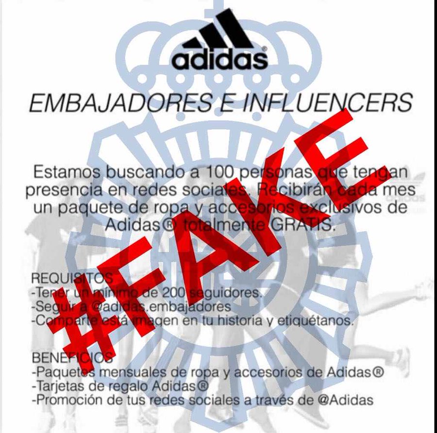 Policía Nacional advierte sobre los bulos relacionados con como Adidas Nike | Actualidad | Cadena SER