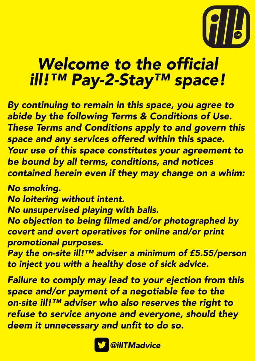The sick advice™ surgery operates a uniquely lucrative pricing policy aimed at deterring unintentional loitering in and around our prestigious premises. Drop in for your personal Free-2-Enter, Pay-2-Stay™ comedy therapy session from 5.55pm onwards @CranstonCaravanClub #edfringe