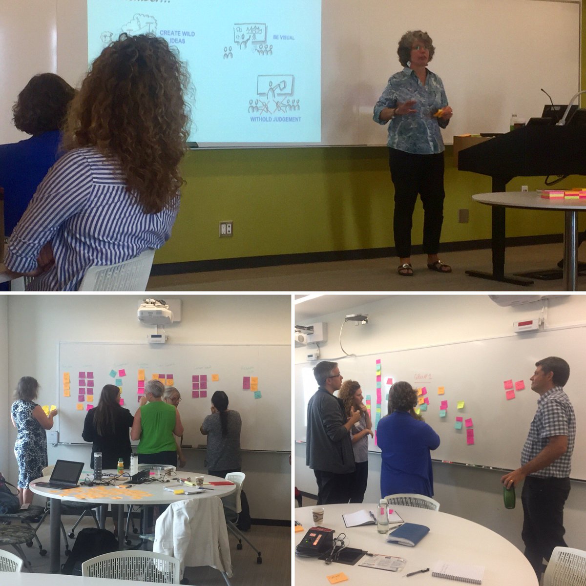 LaurierTeaching's tweet image. Faculty from @Laurier are busy using a #DesignThinking methodology to develop a course during Day 2 of #IgniteYourTeaching.