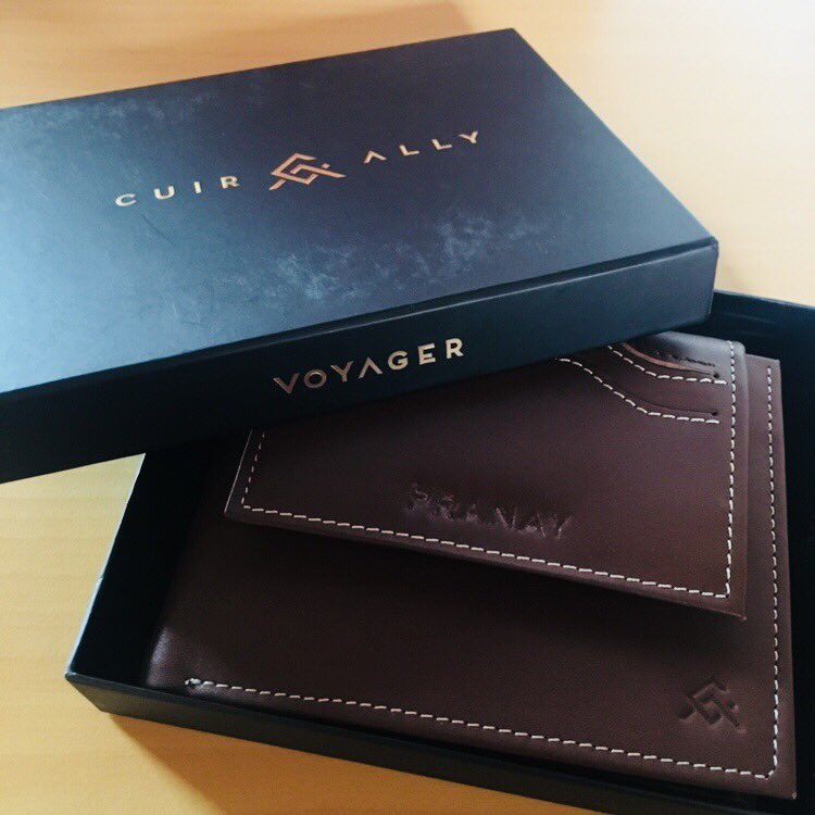 pranaynigotiya's tweet photo. Quite good experience till now using smart wallet Voyager from @CuirAlly. Looks good also. You can order yours - https://t.co/5lVpaakTKq !! https://t.co/CUA7tyVs0A
