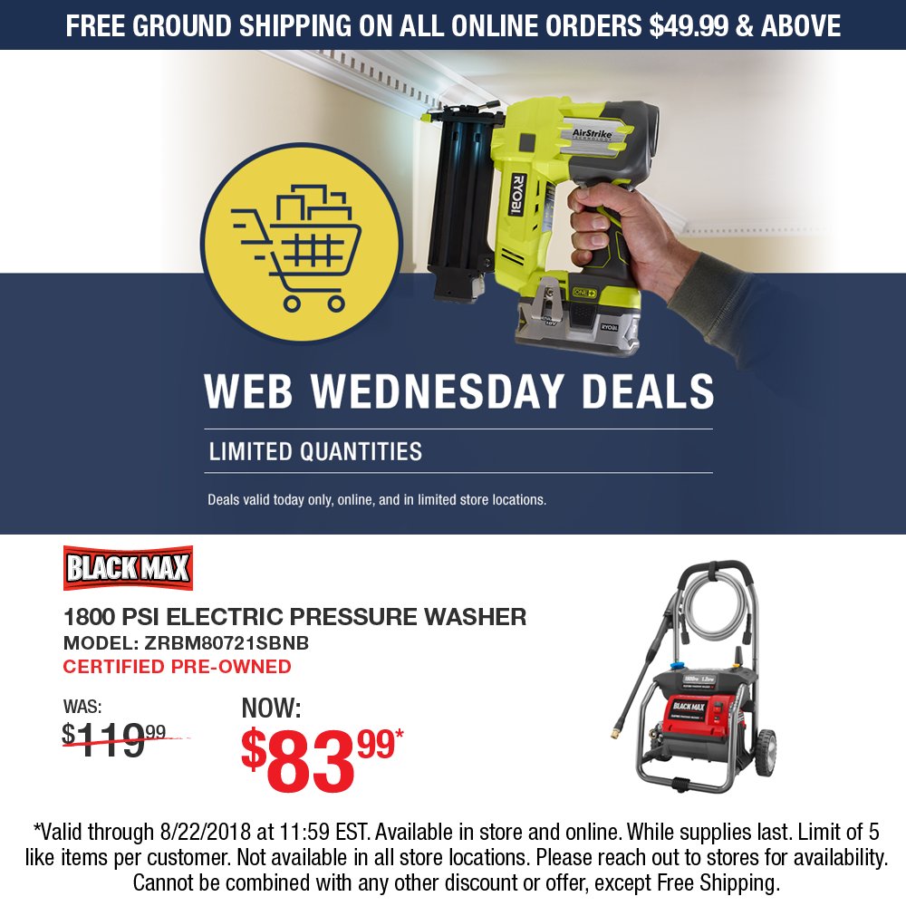 Web Wednesday is hot today!  Grab these items before they sell out #online and #instores today only!  directtoolsoutlet.com/specials/web-w…