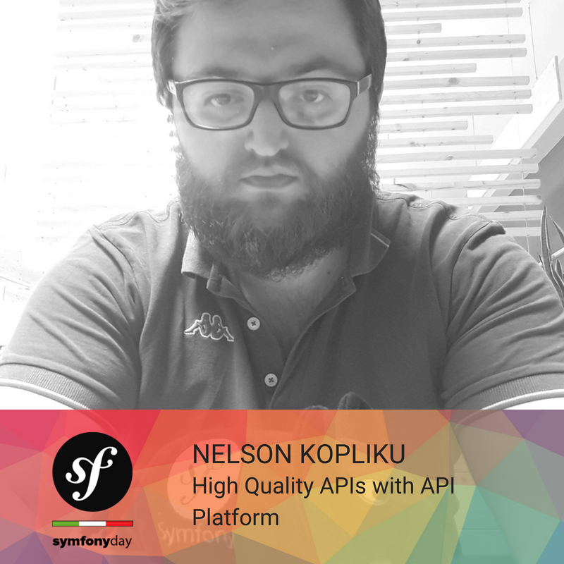 Gli speaker di #SymfonyDay 2018

🗣 MNelson Kopliku <a href="/koplikunel/">Nelson Kopliku</a>
🔍 High Quality APIs with API Platform

📆 Verona, Venerdì 19 Ottobre
➡️ 2018.symfonyday.it/talks.html
🎟 symfonyday-2018.eventbrite.com 

#symfony #php #conference