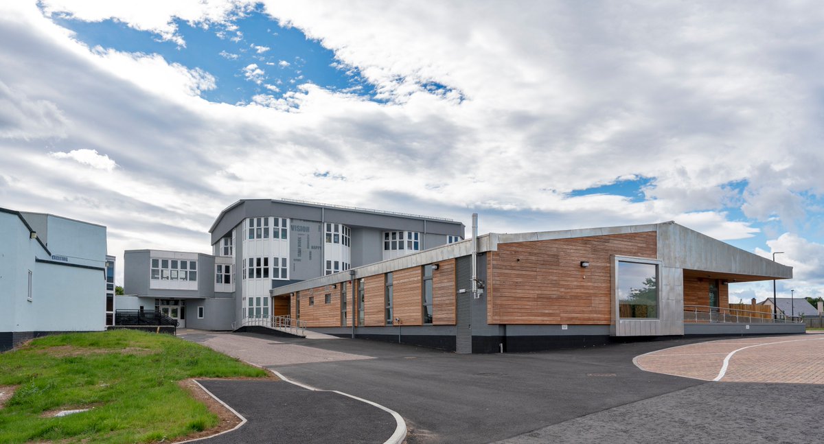 NES_North's tweet photo. Refurbishment works at @CauldeenPrimary, new wiring systems, fire alarms, new LED lighting and DALI controls in the new ASN building. #CompletedProject #Refurbishment #ElectricalWorks https://t.co/kS2OM5PUzB
