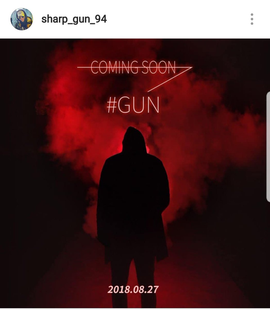 whatthekpop1's tweet photo. ##Gun, #Starship rapper and contestant on #NoMercy (the program that created #MONSTAX is gearing up to release some new music after what has seemed like forever for fans! Time to get hype! #Kpop #K_Rap #SharpGun https://t.co/Be7oshVcbn