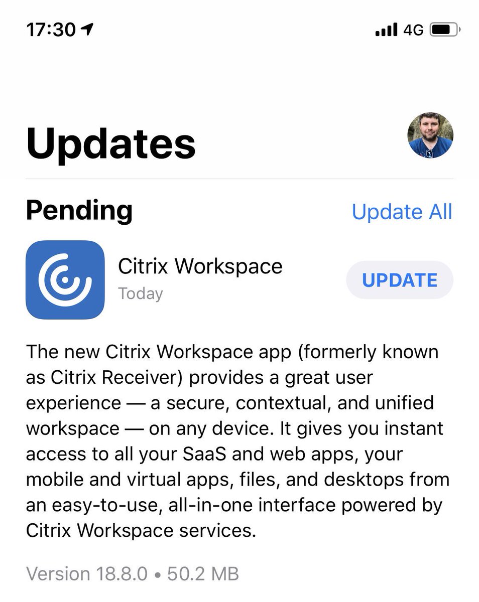 sacha81's tweet image. Hello Citrix Workspace App on iOS #citrix #workspace #workisnotaplace #ios #apple