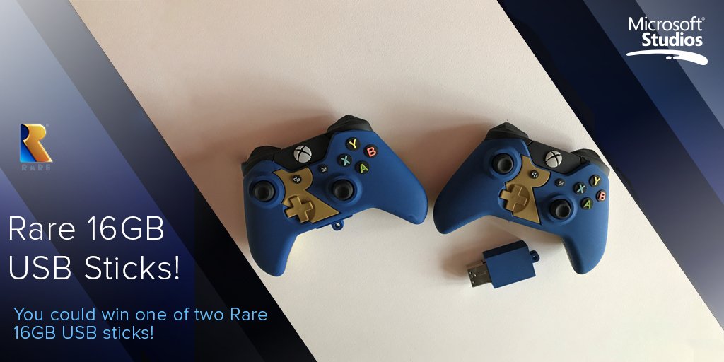 It's time for #WinWednesday! We've got two 16GB USB sticks up for grabs, delightfully in the form of mini Rare branded controllers. Want one? Just follow us and RT this tweet for a chance to win. Winners drawn tomorrow at 5pm BST. Good luck!
