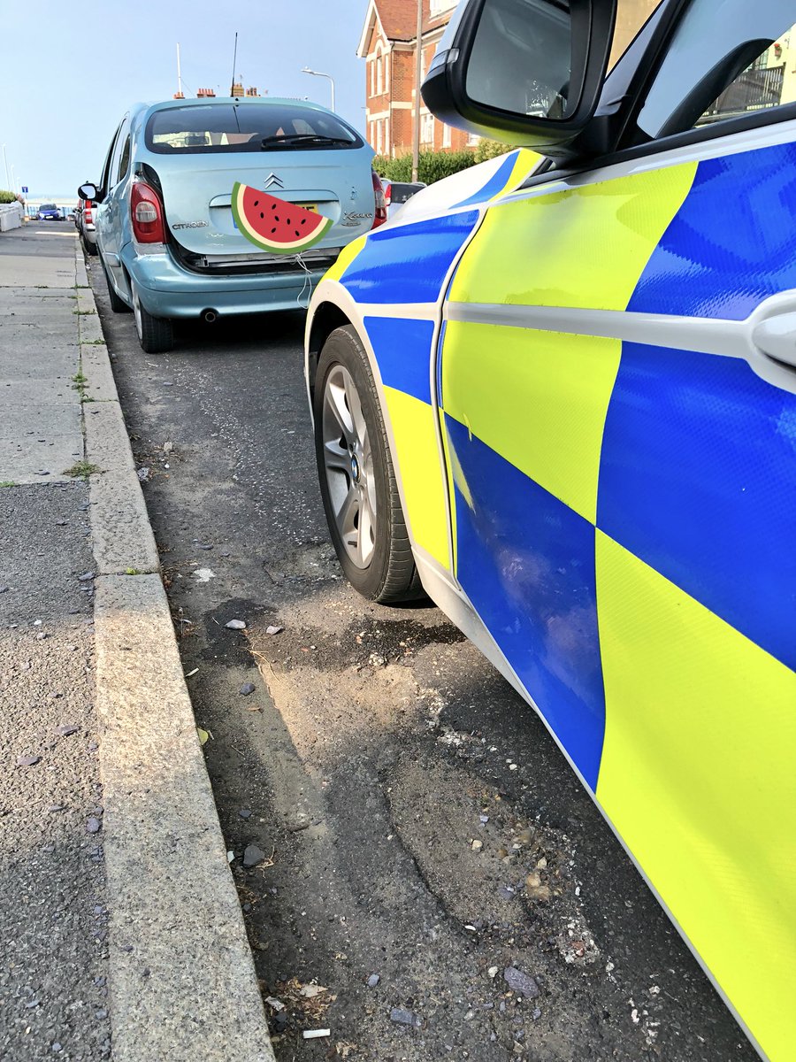 KentPoliceRoads's tweet image. PTT out and about in Margate today dealing with bike crime, but couldn’t not deal with this car with a driver who has no licence or insurance- what a melon 🙈 #carseized #driverreported #driveinsured
