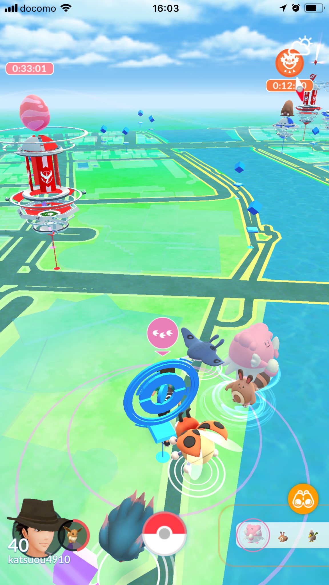 元リアルカイジ 野生でトゲチック出ていたが金ズリでも逃げられた ハピナスはget ポケモンgo T Co Z4gd0febvn Twitter