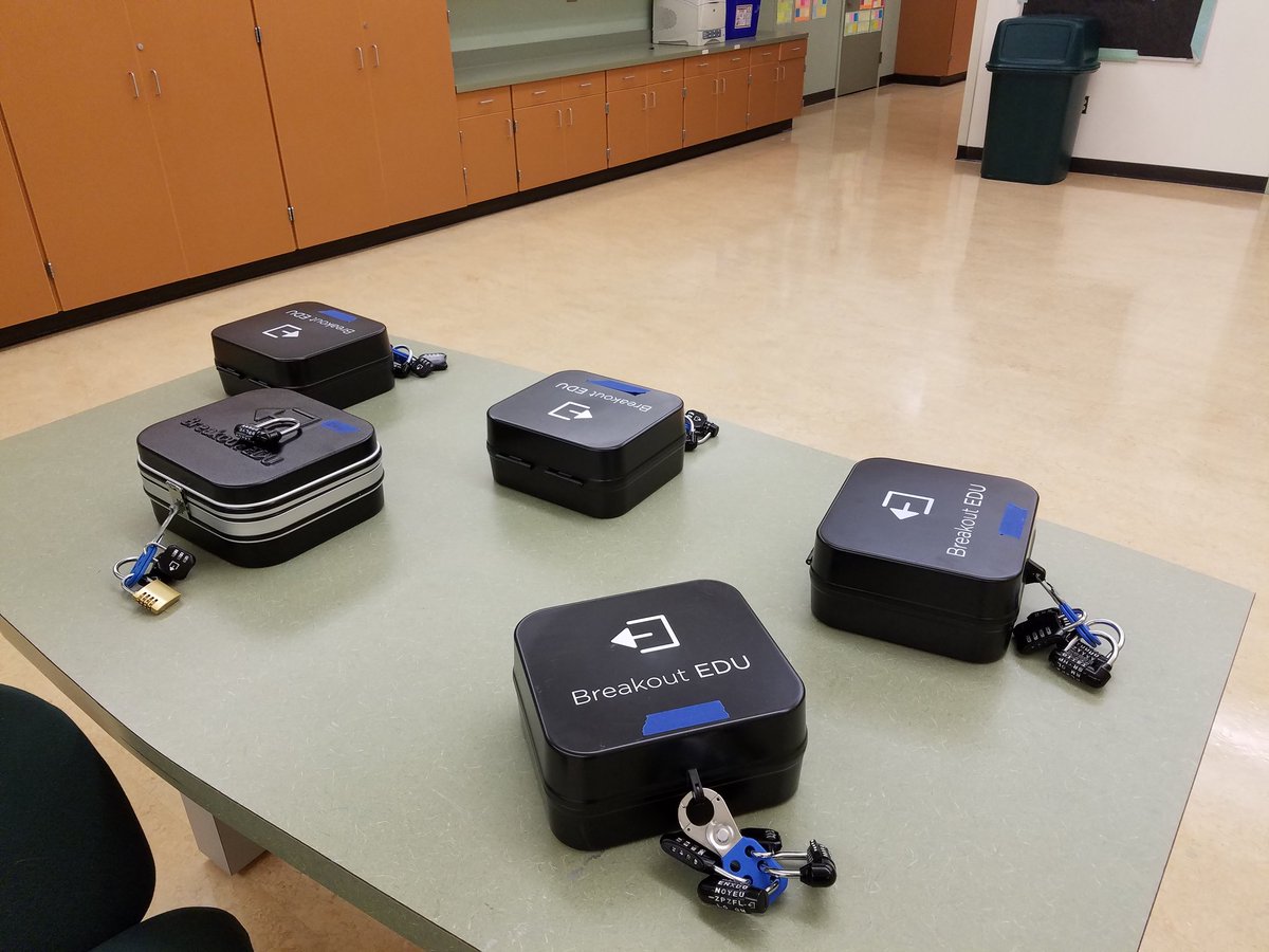 tmckell's tweet image. Game on! Check out the hidden quest w/ #breakoutEdu at the weLearnVPS Technology and Learning Conference #weLearnVPS