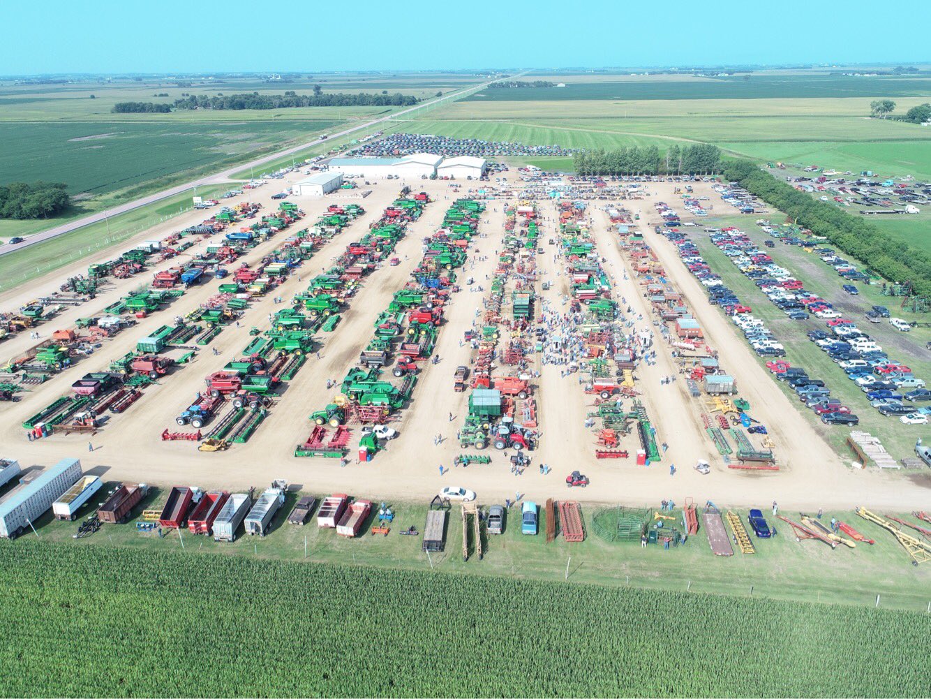 Wieman Auction on Twitter "Aerial image of today’s auction.…