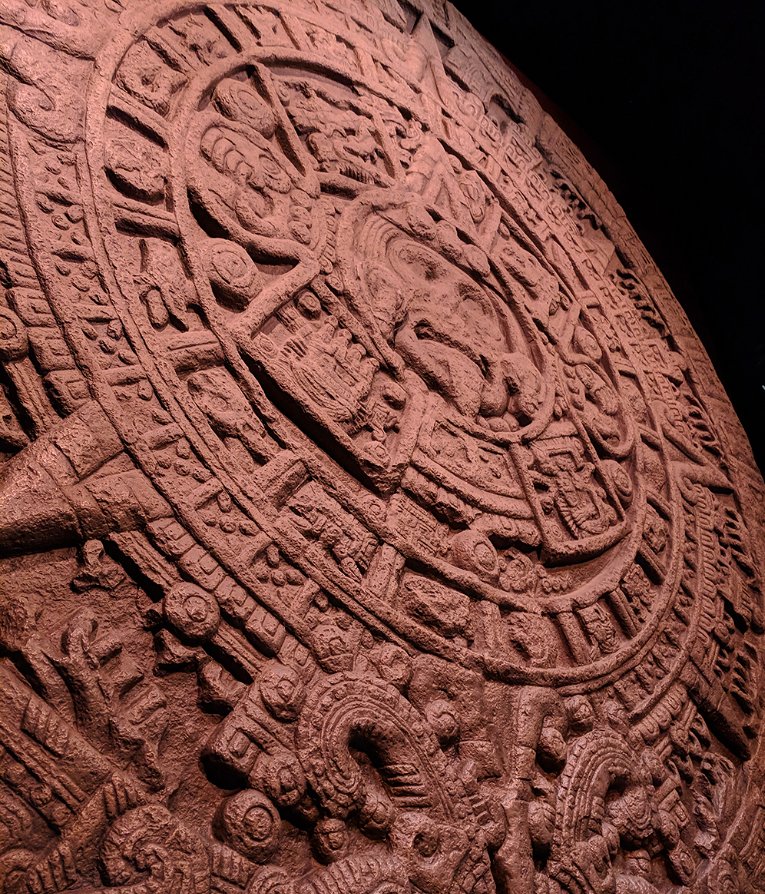 Often mistakenly called a “Calendar Stone”, this Aztec Sun Stone does ...