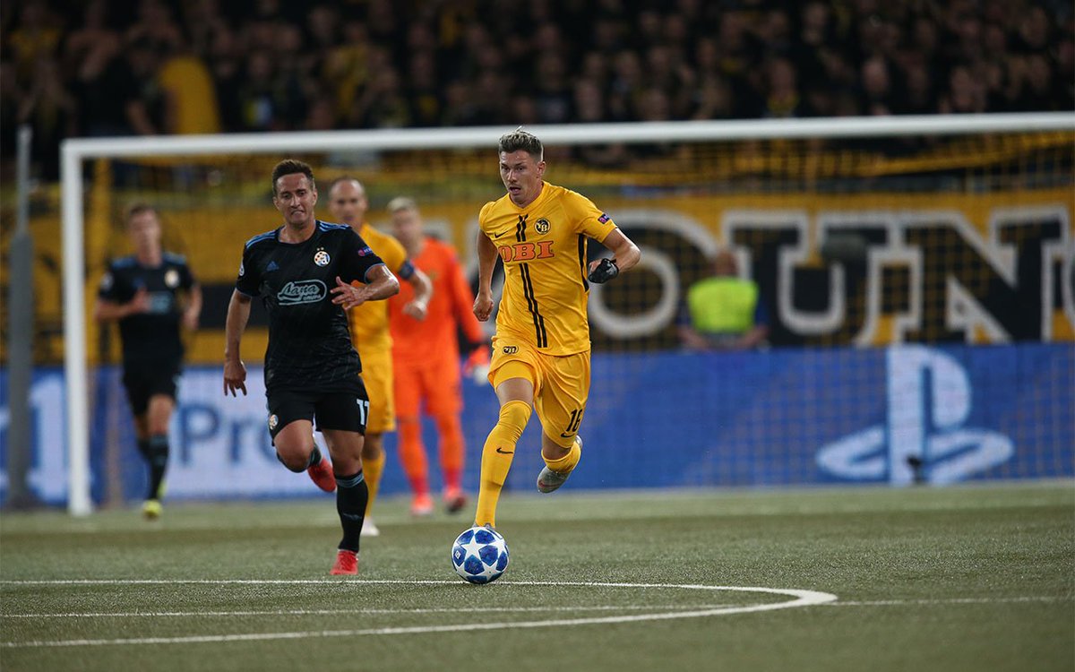 BSC_YB's tweet photo. Das UCL-Playoff-Hinspiel zwischen YB und Dinamo Zagreb endet 1:1. Das Tor für YB erzielte Mbabu bereits nach 2 Minuten. #BSCYB #YBDZ https://t.co/LrYl88newA