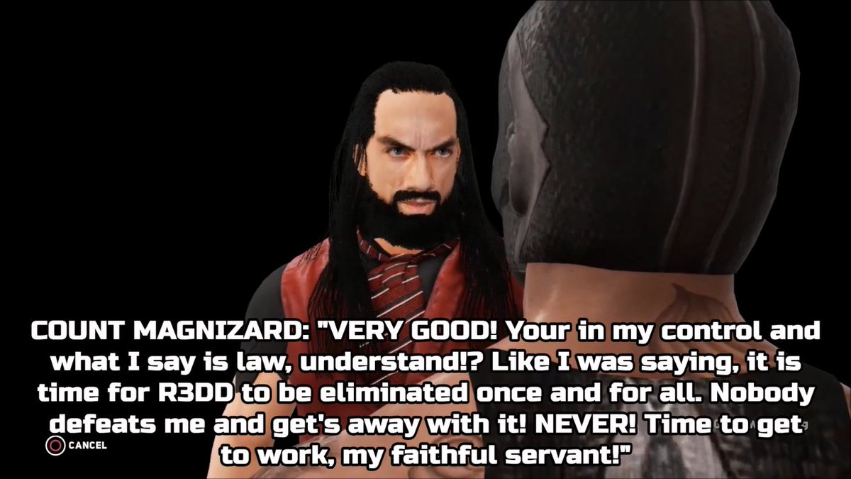 GCAWRESTLING2K's tweet photo. After hypnotizing #SetoWreck to cash in his #UltimateClimb Briefcase last week, #CountMagnizard is now in-control of the GCA Global Title! With Magnizard now in power, this makes the #GCAWrestleVerse wonder, can @r3dd210, @AaronStone_GCA & Phelps put a stop to this madness?! 👿 https://t.co/0AtdfTJDUY